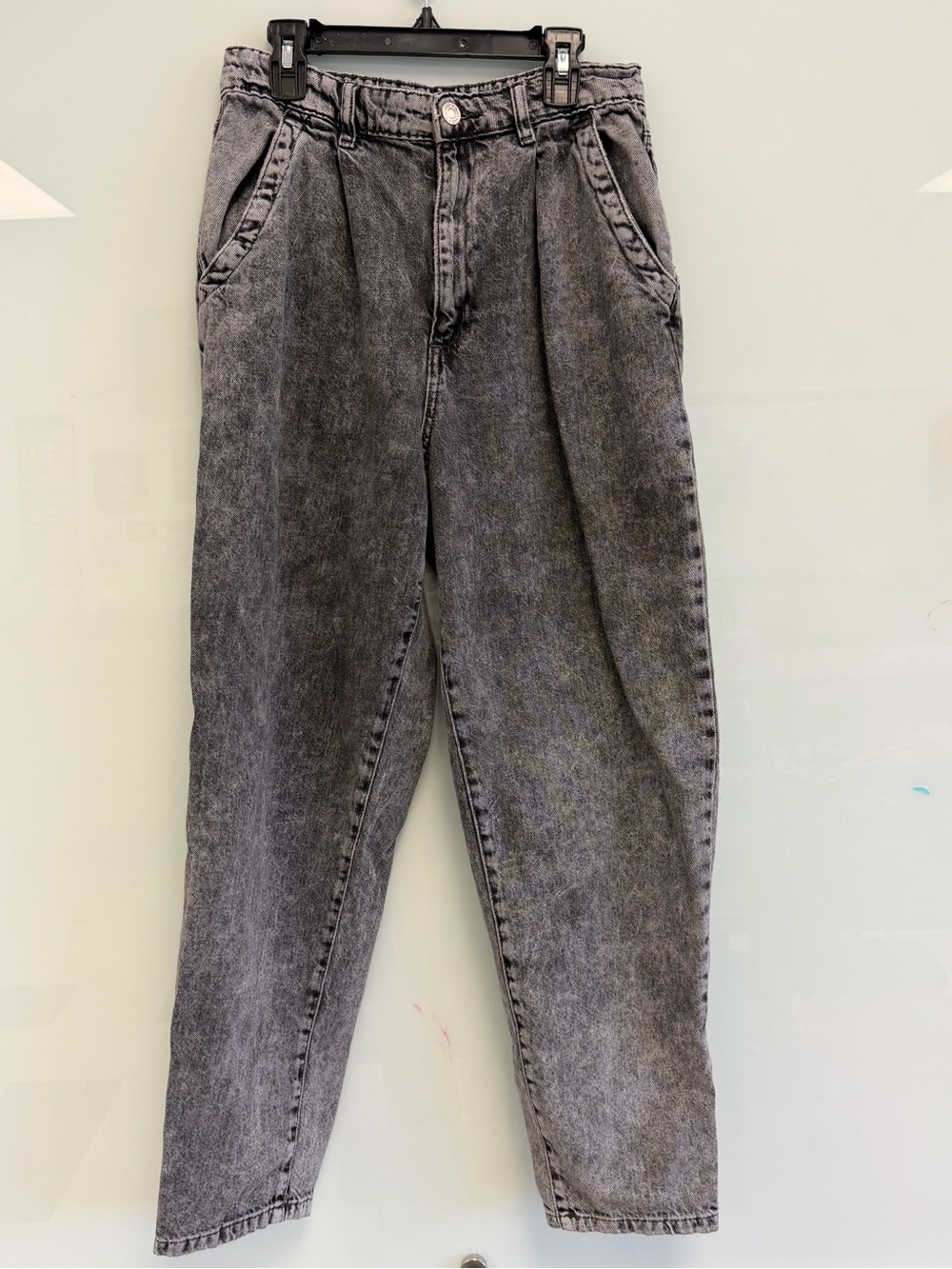 Garage Womens 80’s Mom Washed Gray Jeans